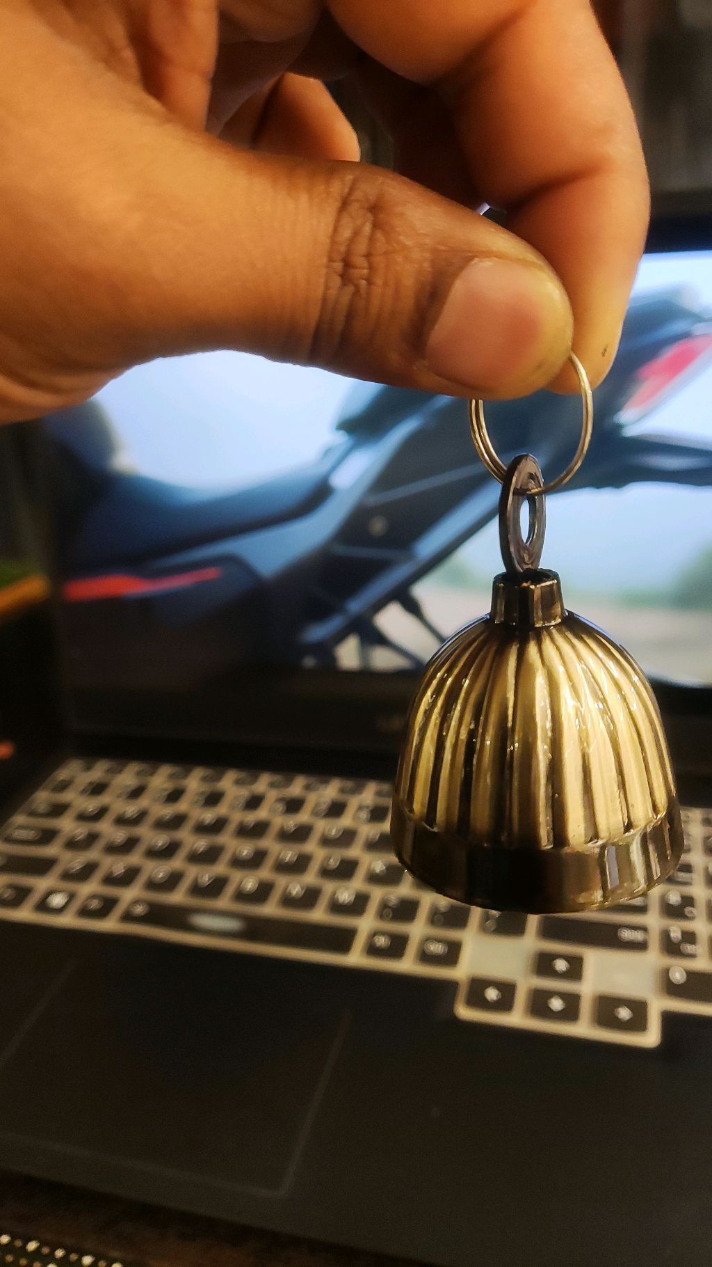Good Luck Charm Brass Guardian Bell for Motorcycles & Cars