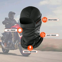 Grand Pitstop  Face Mask for Bike, Ski, Cycling, Running, Hiking - Black