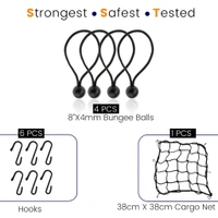 Grand Pitstop Bungee Cord - Set Of 15 - Mix