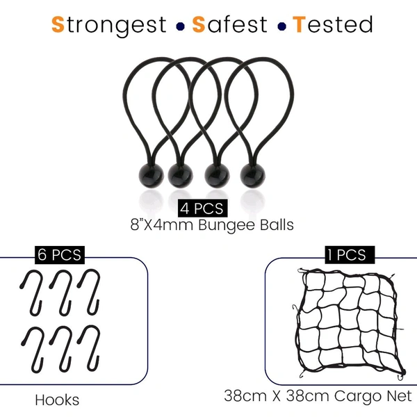 Grand Pitstop Bungee Cord - Set Of 15 - Mix
