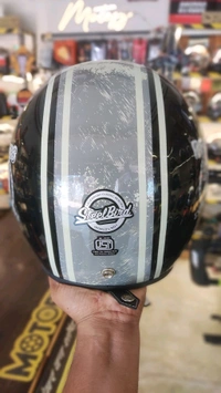 Steelbird SBH-54 Vintage Black Grey Glossy  - L