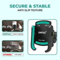 Simtac Super Grip Mobile Holder with Vibration Damper For Bikes, Scooters, Bicycle | MH01-PRO