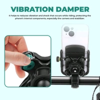 Simtac Super Grip Mobile Holder with Vibration Damper For Bikes, Scooters, Bicycle | MH01-PRO