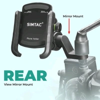 Simtac Super Grip Mobile Holder with Vibration Damper For Bikes, Scooters, Bicycle | MH01-PRO