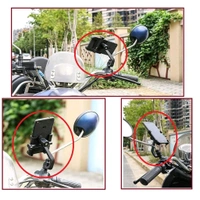 Generic Full Metal Body Bike & Scooty 360 Degree Rotating Mobile Holder Stand for Bicycle, Motorcycle, Scooty for Maps and GPS Navigation Fits All Smartphones (1 Pc)