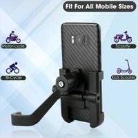 Generic Full Metal Body Bike & Scooty 360 Degree Rotating Mobile Holder Stand for Bicycle, Motorcycle, Scooty for Maps and GPS Navigation Fits All Smartphones (1 Pc)