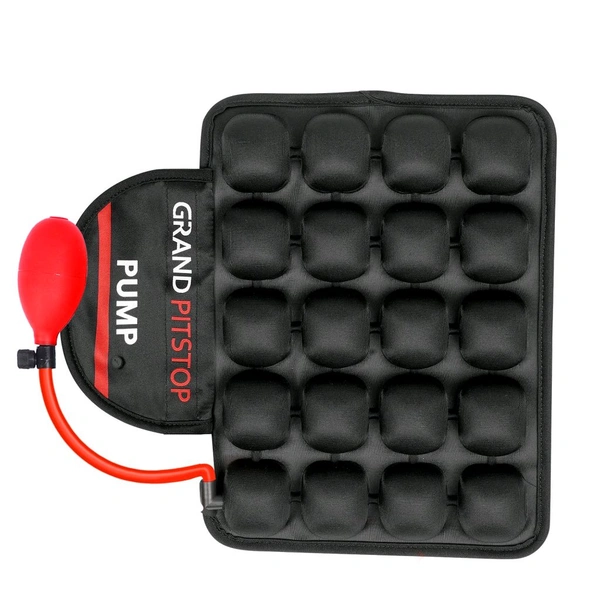 Grand Pitstop Air Bubble Airseat for Medical, Offices, Home, Motorcycle and Car Lumbar Support - Pillion with Pump