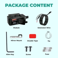 Simtac SIMTAC RapidRide Duo 51W Charger – Dual USB & Type-C Ports with Universal Fitment