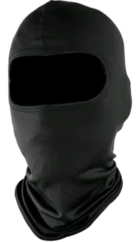 Steelbird Unisex-Adult Soft Lycra Balaclava Most Suitable for Motorcycling, Running, Sports, Head and Face Cover (Black), Free Size