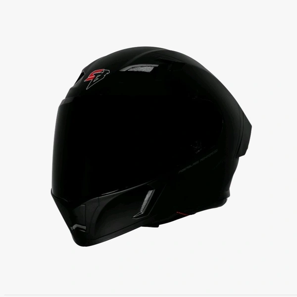 Steelbird SBA-11 ISS Tornado Glossy BLACK with Extra Smoke Visor  - L