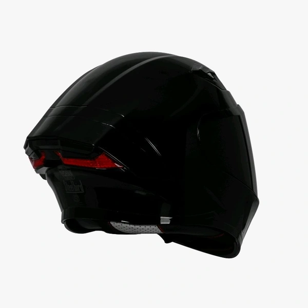 Steelbird SBA-11 ISS Tornado Glossy BLACK with Extra Smoke Visor  - L