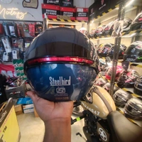 Steelbird Zip SBH-64 R Glossy Indigo Blue  - M