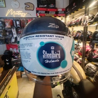Steelbird Zip SBH-64 R Glossy Indigo Blue  - M