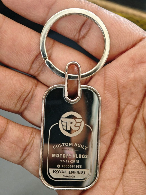 Customized Metal Keytag for Royal Enfield Owners (PREPAID ORDER ONLY)