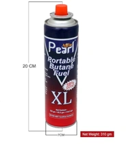 Pearl 310g Butane Gas Can for Camping Stove High Pressure Flame Portable liquefied Refill Canister Welding Fuel Gas Torch Lighter