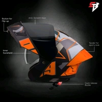 Steelbird SBA-20 09 with ISS Glossy Orange - M