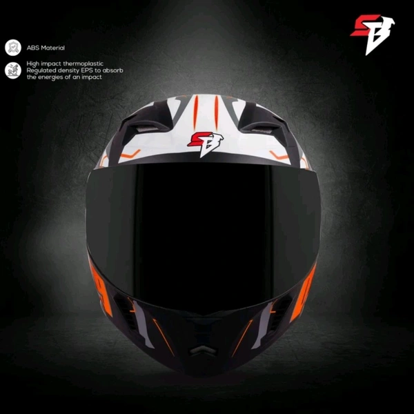 Steelbird SBA-20 09 with ISS Glossy Orange - M
