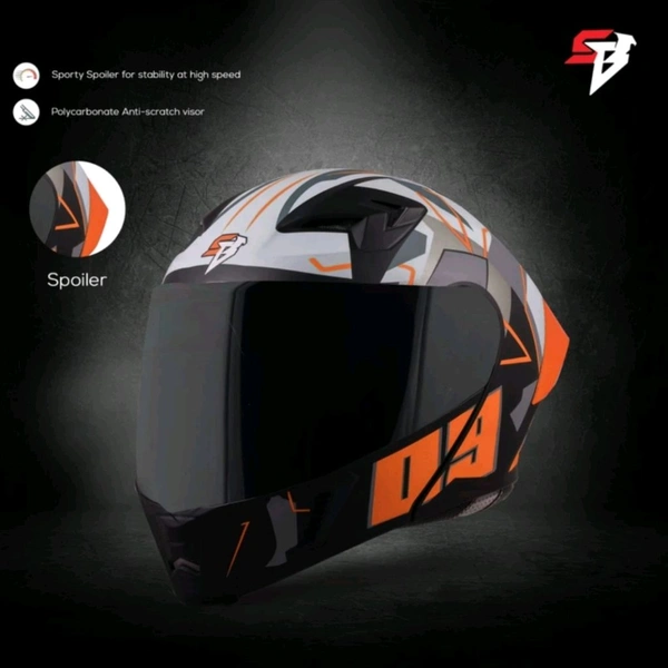 Steelbird SBA-20 09 with ISS Glossy Orange - M