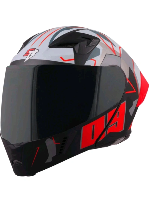 Steelbird SBA-20 09 with ISS Glossy Red - M