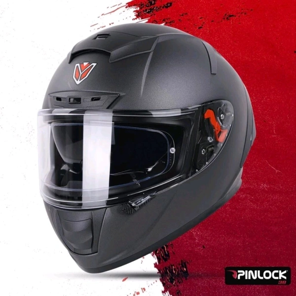 Ignyte IGN-7 ECE 22.06/ISI/DOT Certified Full Face Helmet with Inner Smoke Sun Shield Motorbike Helmet  (Matt Axis Grey with Anti Fog Clear Visor) - L