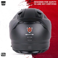 Ignyte IGN-7 ECE 22.06/ISI/DOT Certified Full Face Helmet with Inner Smoke Sun Shield Motorbike Helmet  (Matt Axis Grey with Anti Fog Clear Visor) - L