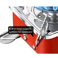 Camping gas stove - Outdoor Stove | 2800W- Ultra Light Folding Picnic Cooking Gas Burners Folding Stove With Storage Bag - Emergencey stove, Stainless Steel