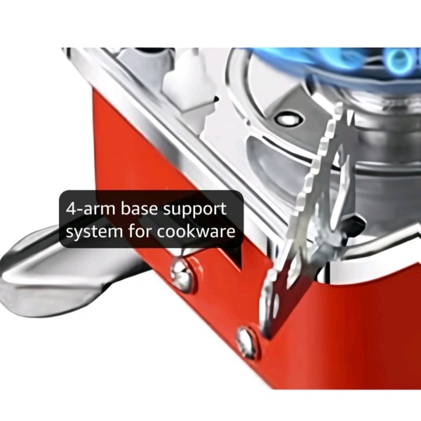 Camping gas stove - Outdoor Stove | 2800W- Ultra Light Folding Picnic Cooking Gas Burners Folding Stove With Storage Bag - Emergencey stove, Stainless Steel