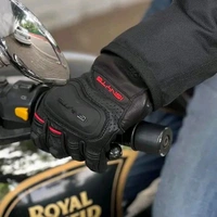 Ignyte Gloves-103-JS Gauntlet Full Leather (Black)  - M