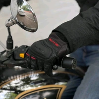 Ignyte Gloves-103-JS Gauntlet Full Leather (Black)  - M