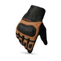 Ignyte Gloves-103-JS Gauntlet Full Leather (Tan)  - M