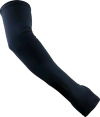 Steelbird Lycra Soft Universal & Unisex Arm Sleeves for Sports, Running, Cricket, Bike Riding, Cycling, Basketball & Breathable (Black) 