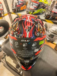 Steelbird SBH-61 SXE with AFS Edition SP1 Glossy Black With Red - M