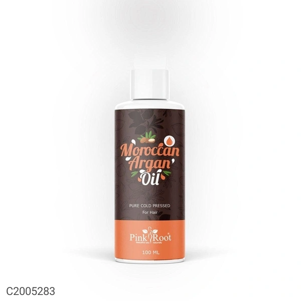 Pink Root Moroccan Argan Oil 100ml With Head & Shoulders Anti Dandruff Shampoo Smooth & Silky 180ml