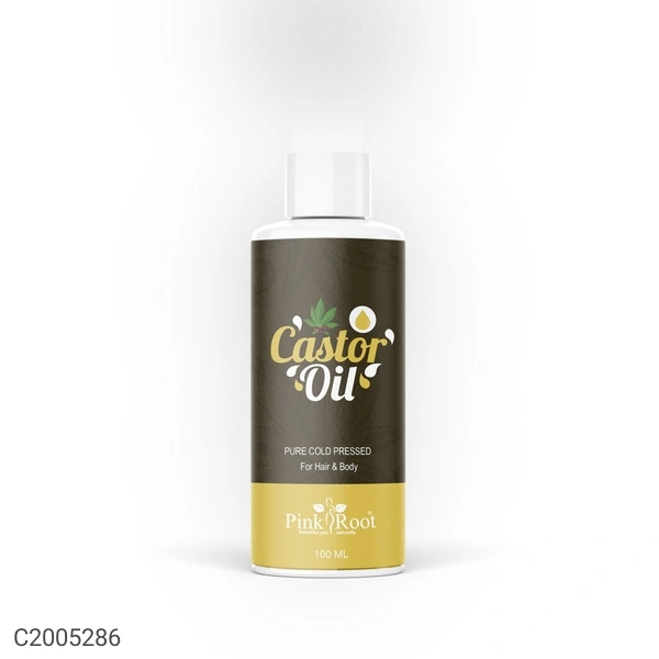 Pink Root Castor Oil 100ml With Head & Shoulders Anti Dandruff Shampoo Smooth & Silky 180ml