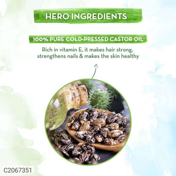 Mamaearth Pure Castor Oil, Cold Pressed, To Support Hair Growth, Good Skin and Strong Nails, 150 ml