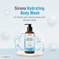 Sirona Hydrating Body Wash for Gentle Cleansing & Deep Hydration for Men & Women - 200 ml for Normal, Dry & Sensitive Skin