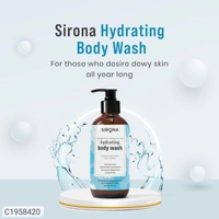 Sirona Hydrating Body Wash for Gentle Cleansing & Deep Hydration for Men & Women - 200 ml (2 Pack) for Normal, Dry & Sensitive Skin
