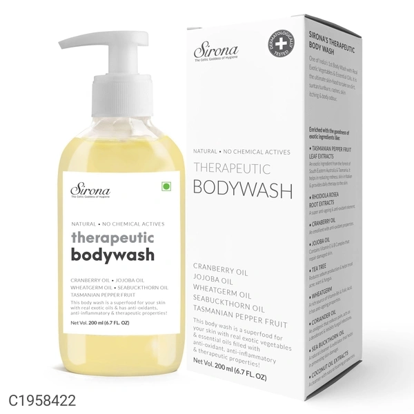 Sirona Natural Anti Fungal Therapeutic Body Wash - 200 ml (2 Pack)