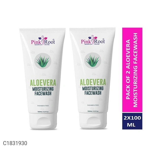 Pink Root Aloevera Moisturizing Facewash 100ml Pack of 2