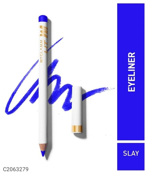 Myglamm Lit Matte Eyeline Pencil - SLAY 1.14 g (BLUE)