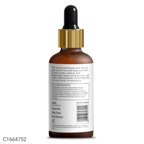 SIRONA Sirona Anti Acne Face Serum - 30 ml with Tee Tree Oil, Salicylic Acid, Hyaluronic Acid and Vitamin E