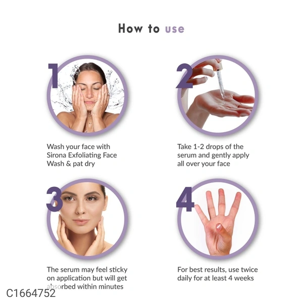 SIRONA Sirona Anti Acne Face Serum - 30 ml with Tee Tree Oil, Salicylic Acid, Hyaluronic Acid and Vitamin E