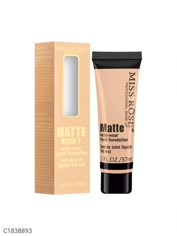 Miss Rose Matte Finish Liquid Foundation Tube 7601-039 07