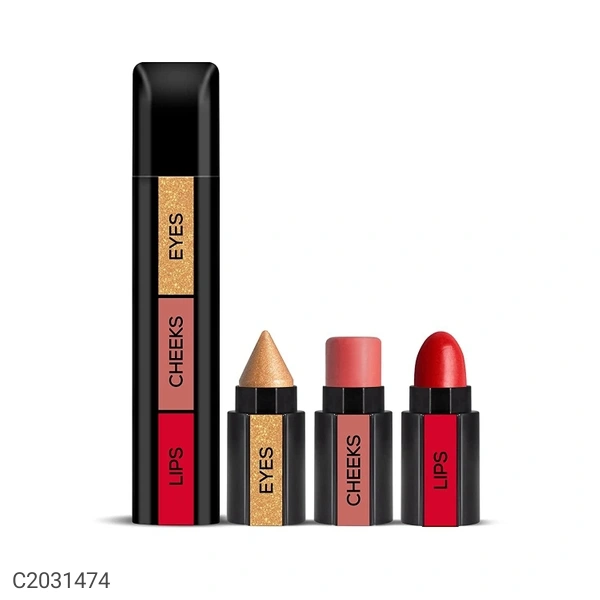 Renee RENEE Fab Face Diva - 3 in 1 Makeup Stick With Eye Shadow, Blush & Lipstick, Enriched With Vitamin E 4.5g