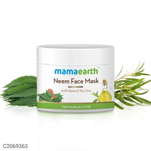 Mamaearth Neem Face Pack, With Neem & Tea Tree For Pimples & Zits 100 ml