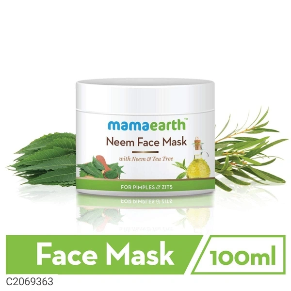 Mamaearth Neem Face Pack, With Neem & Tea Tree For Pimples & Zits 100 ml