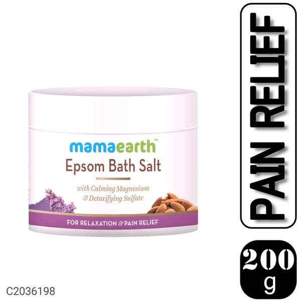 Mamaearth Epsom Bath Salt for Relaxation and Pain Relief, 200g