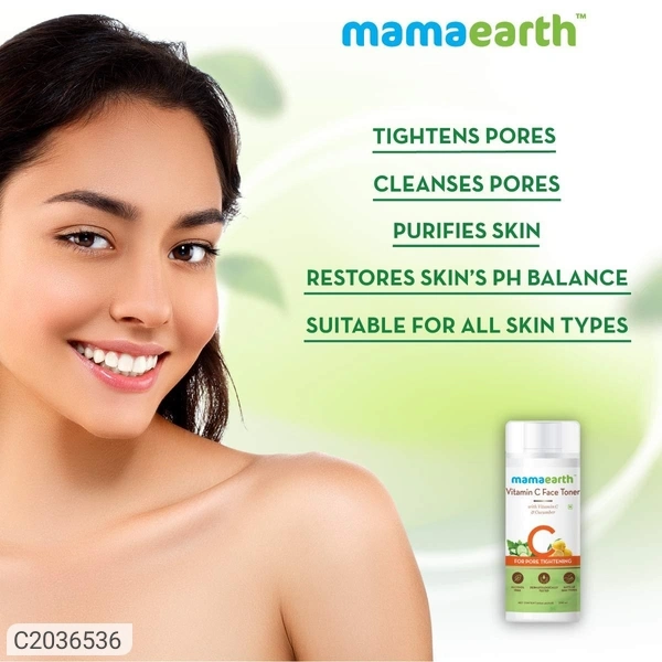 Mamaearth Vitamin C Toner For Face, with Vitamin C & Cucumber for Pore Tightening 200 ml