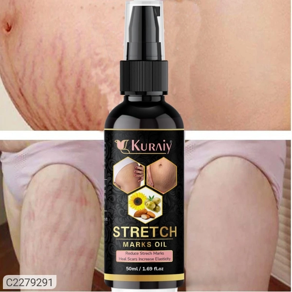 Kuraiy present Repair Stretch Marks Removal - Natural Heal Pregnancy Breast, Hip, Legs, Mark oil 500 ml pack of 1