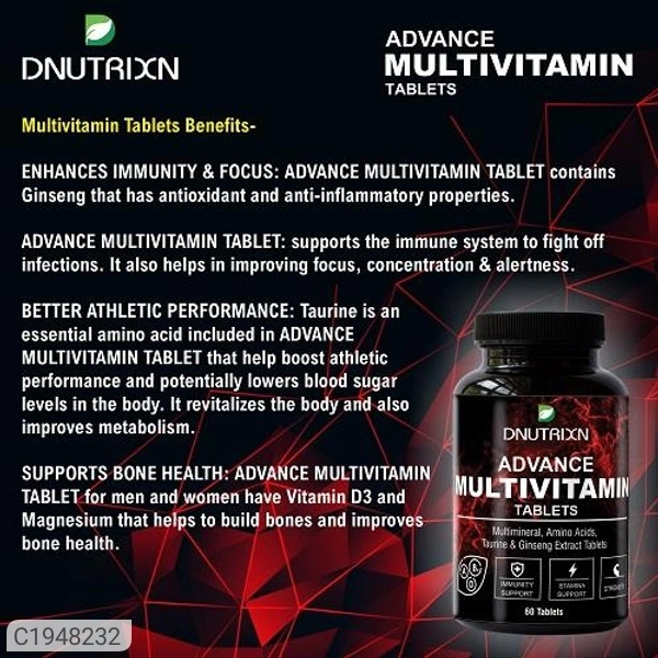 Dnutrixn DNUTRIXN Advance Multivitamin For Men And Women